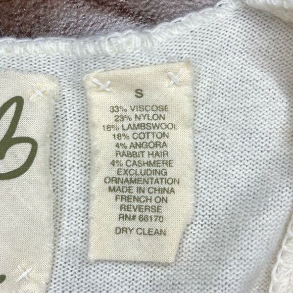 Anthropologie Field Flowers sweater blouse sz small - Picture 4 of 7